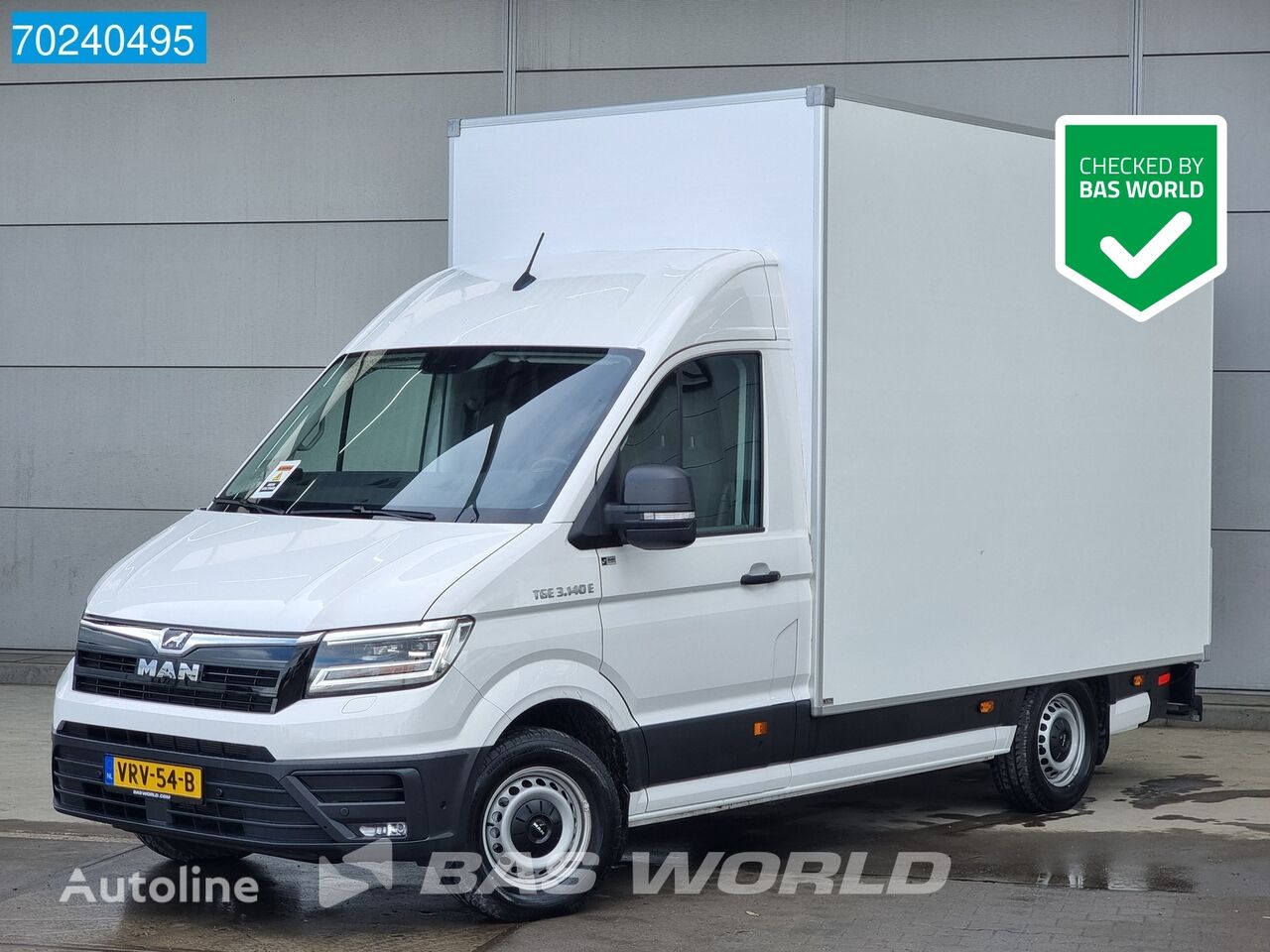 MAN E-TGE Elektrisch Automaat Bakwagen Navi LED Airco Cruise Meubelb box truck < 3.5t