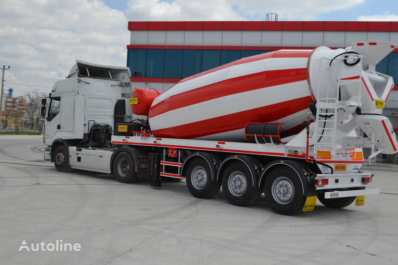 new Symex SMX14 concrete mixer semi-trailer