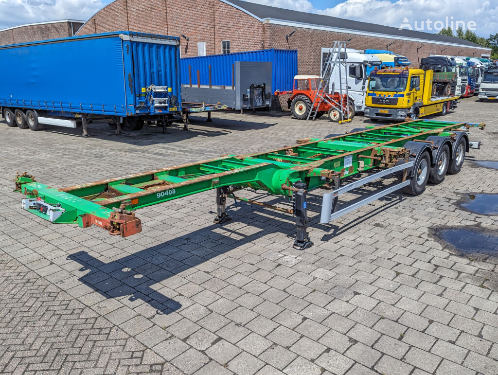 LeciTrailer 3-Assen BPW - DrumBrakes - Lift-As - 4800kg (O1934) container chassis semi-trailer