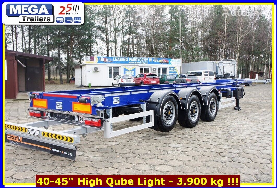 new Özgül 40-45 Fuß (HQ), MEGA Trailers Gose Neck Containerchassis BEREIT  container chassis semi-trailer