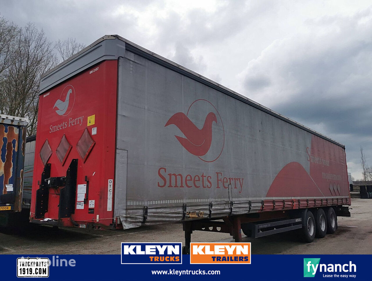 Kögel SN 24 hard wood floor curtain side semi-trailer