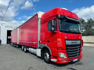 DAF XF 480, 6x2 + Trailer Wielton  curtainsider truck