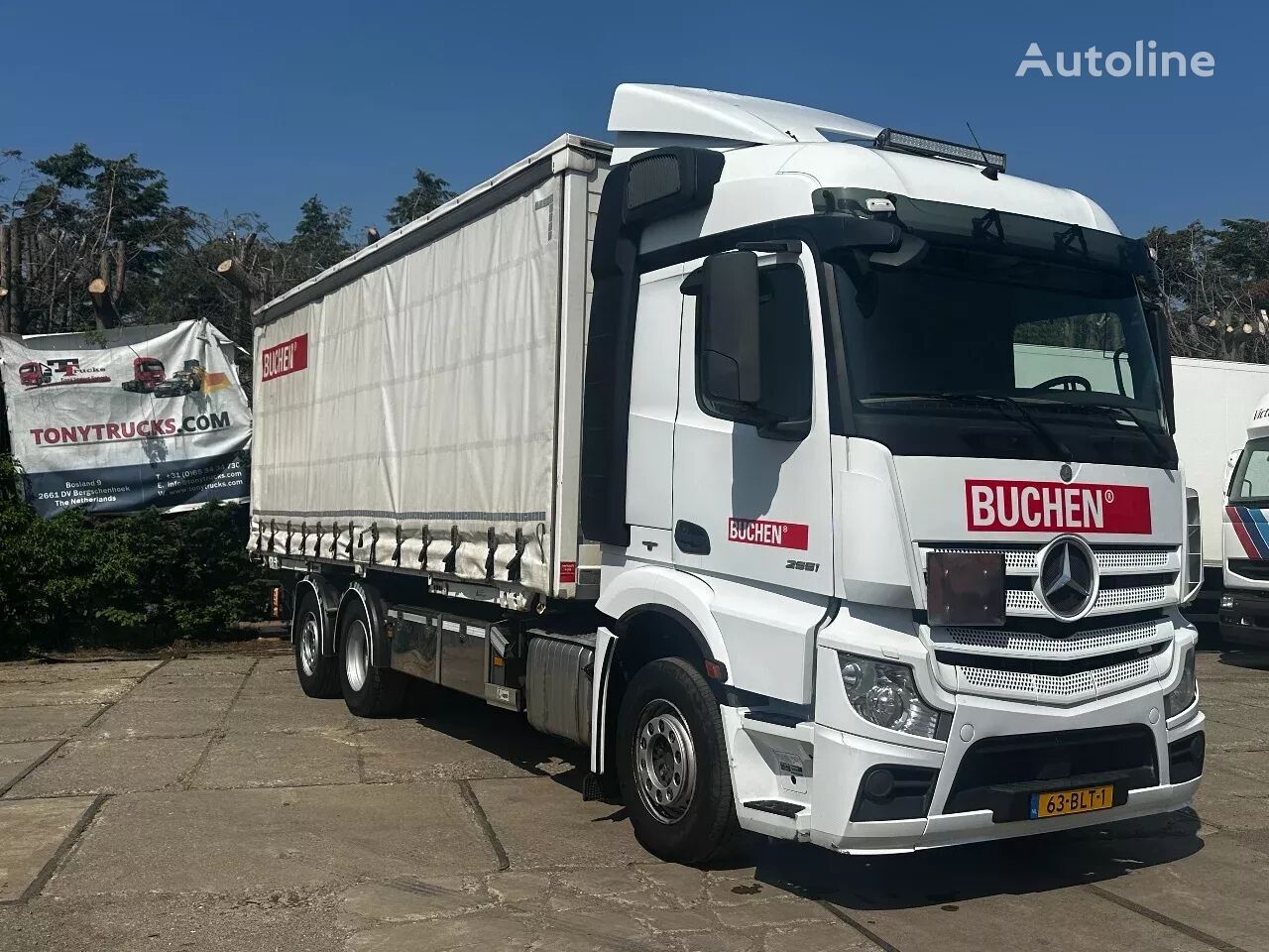 Mercedes-Benz Actros 2551 6X2 Swap chassis Retarder ACC Euro5 curtainsider truck