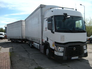 Renault GAMA  T  480 curtainsider truck + curtain side trailer
