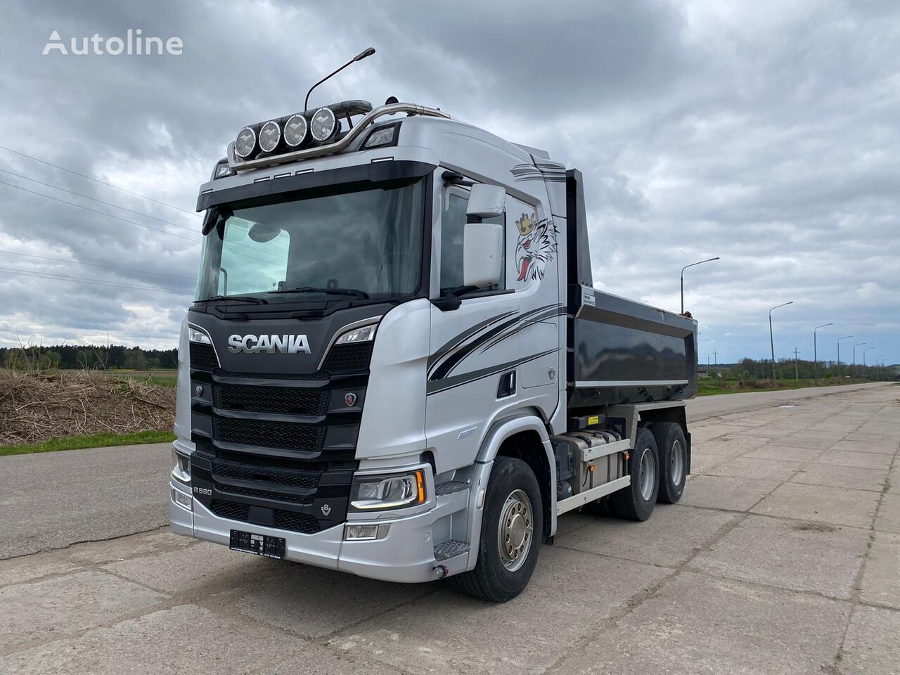 Scania R580 6X4 EURO6 + RETARDER dump truck