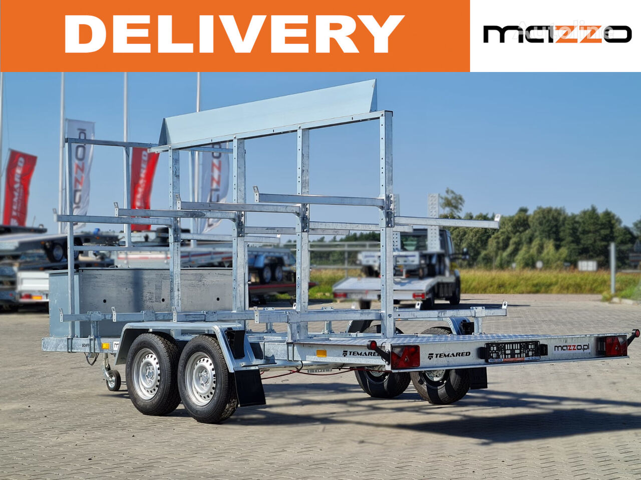 new Scaff trailer to transport scaffolding  equipment trailer