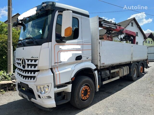 Mercedes-Benz 2545 mit Kran FASSI F195AS flatbed truck