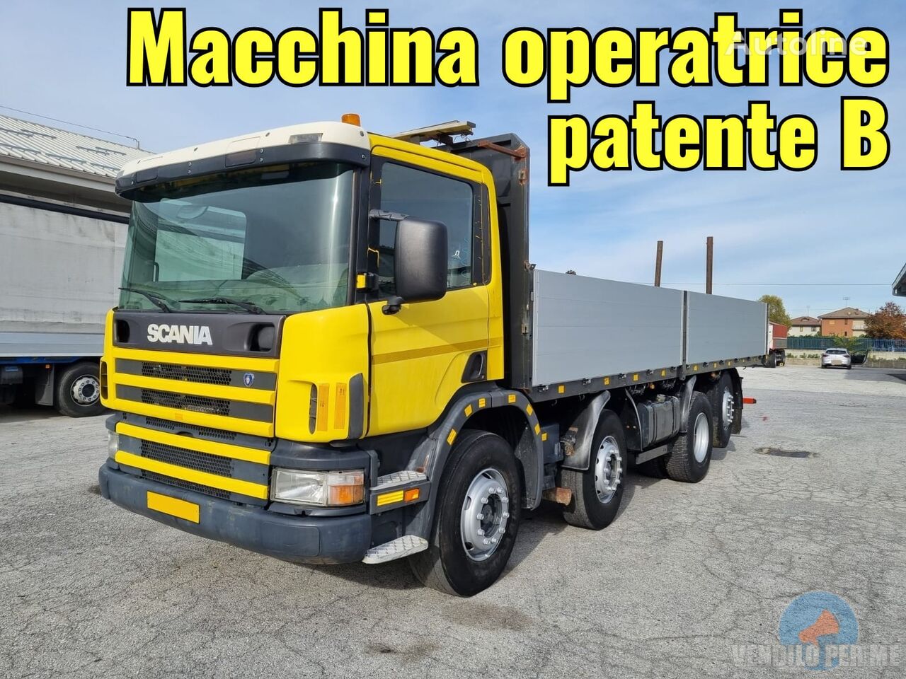 Scania 114G380 flatbed truck