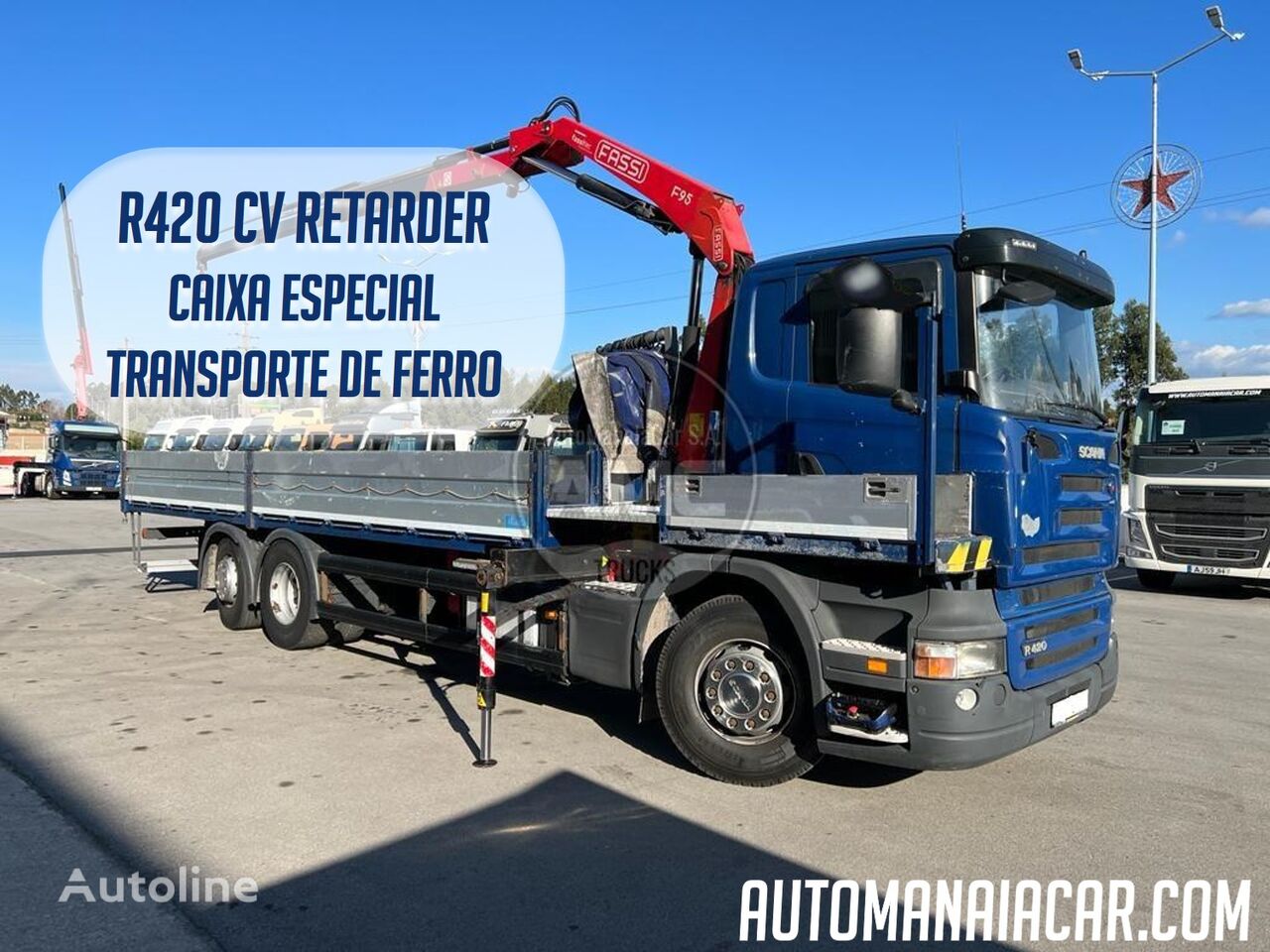 Scania R420  flatbed truck