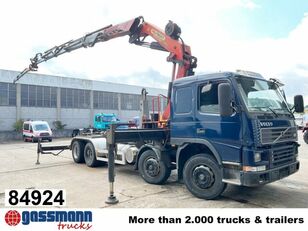 Volvo FM12-420 8x4/4, Schub-Knick, Kran Palfinger hook lift truck