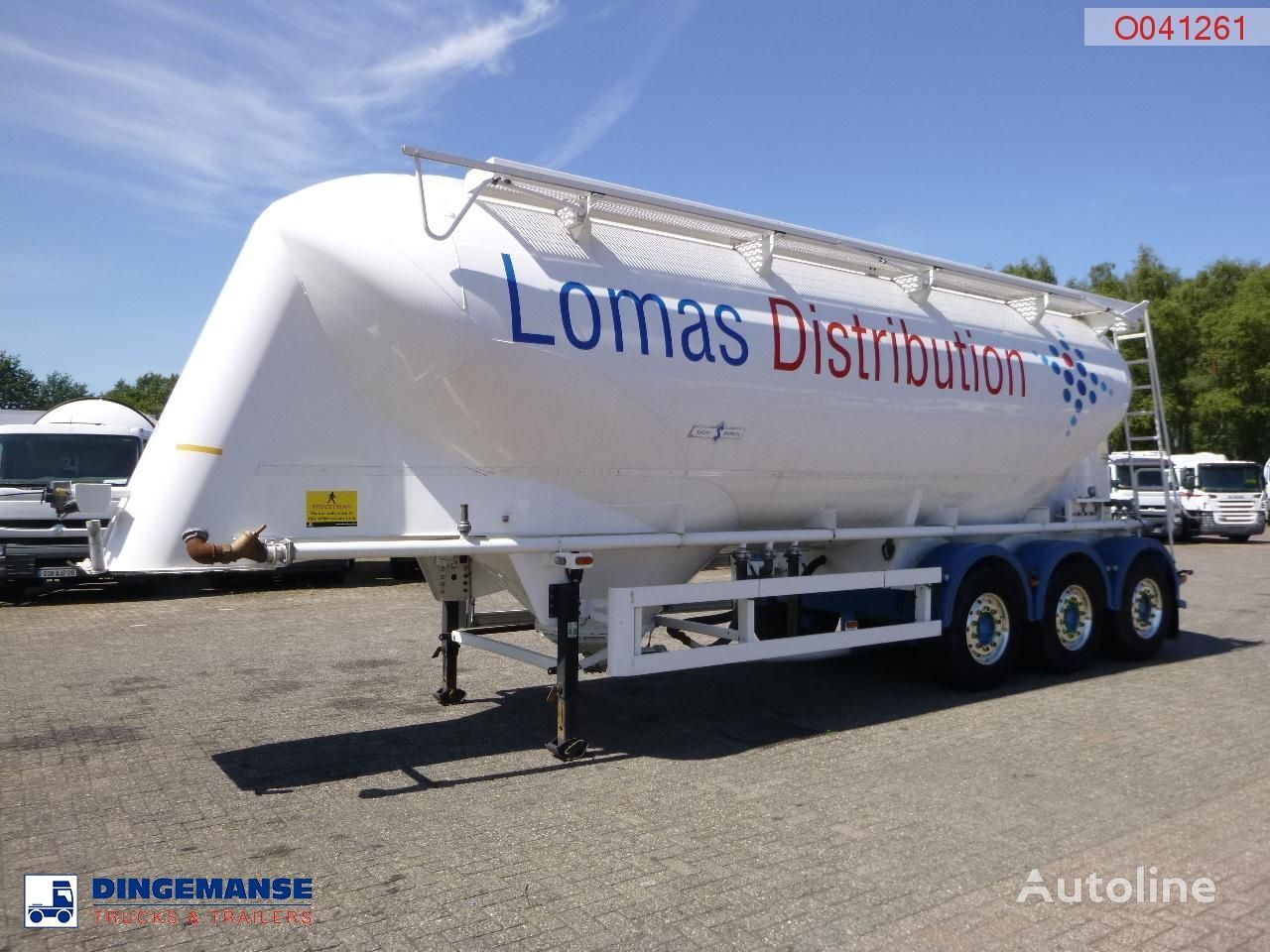 Spitzer Powder tank alu 37 m3 / 1 comp cement tank trailer