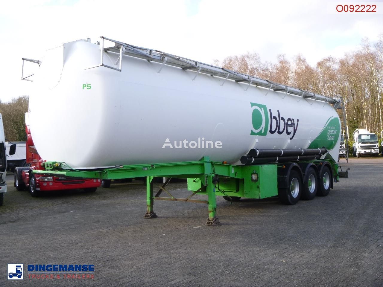 LAG L.A.G. Powder tank alu 58.5 m3 (tipping) silo tank trailer