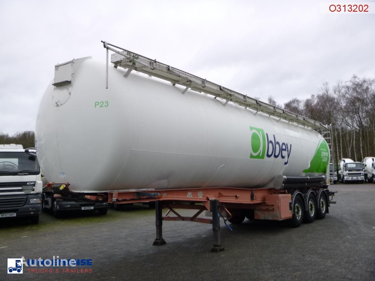 LAG Powder tank alu 60.5 m3 (tipping) silo tank trailer