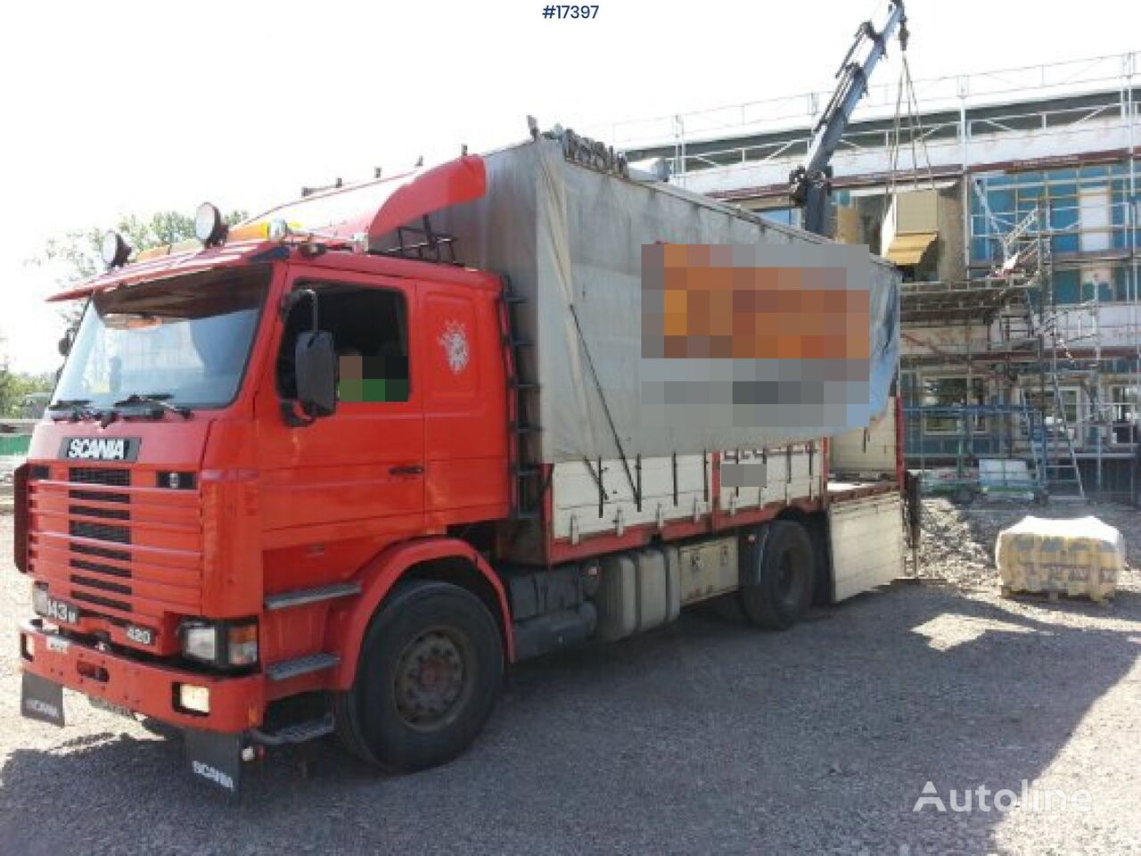 Scania 143M  tilt truck